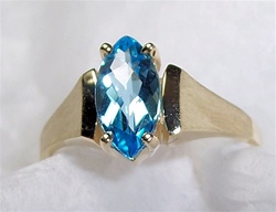 Women's Blue Topaz Ring