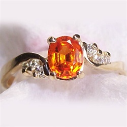 Women's Mandarin Garnet Ring