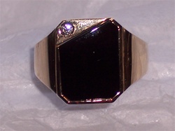 Men's Black Onyx Ring