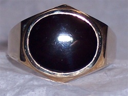 Men's Black Onyx Ring