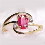 Women's Birthstone Stone Ring Style - 5232