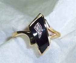 Women's Black Onyx Ring