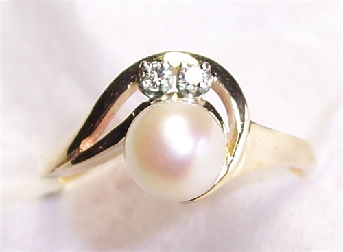 Sterling Silver Freshwater White Sea Pearl Flower Shape Ring For Women –  YANA SILVER